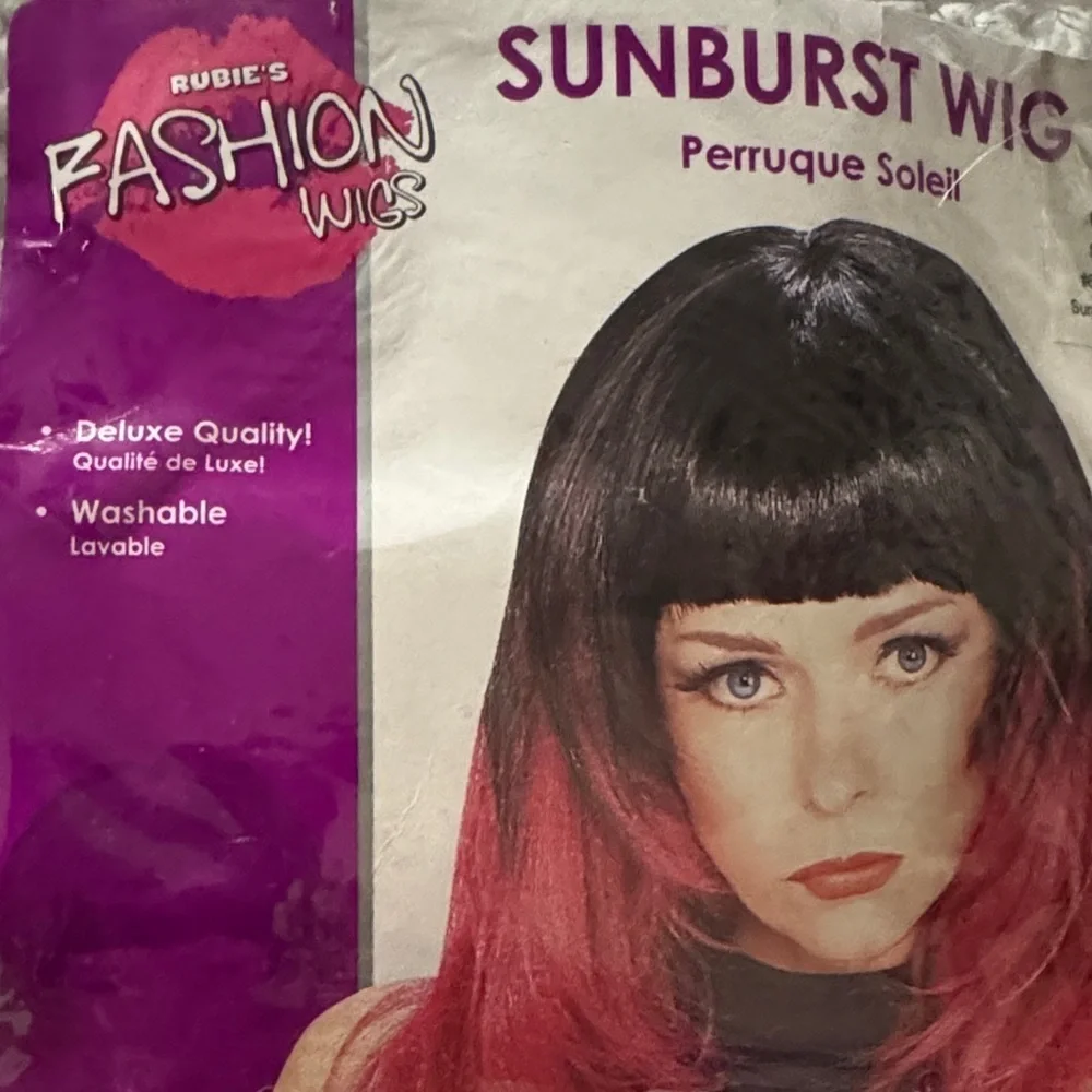 Sunburst Wig - Black and Red